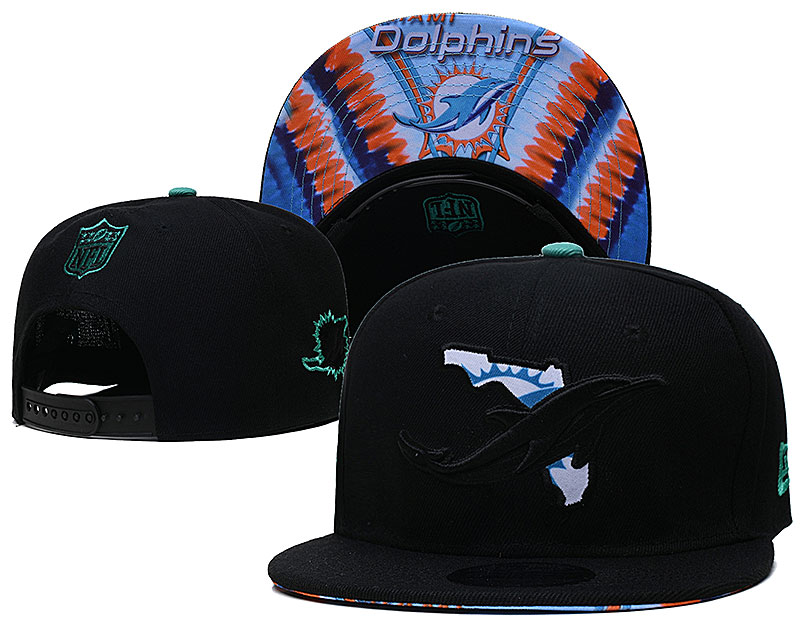 Miami Dolphins Stitched Snapback Hats 060